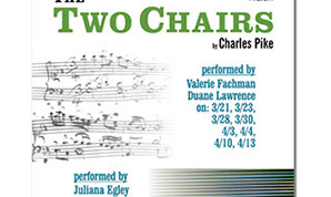 Postcard & poster for a theatrical production of The Two Chairs.